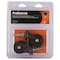 Prosource Swivel Caster, 1-5/8 in Dia Wheel, 1-5/8 in W Wheel, Rubber Wheel, Black, 70 lb JC-D04-PS - alternate 3