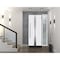 Vdomdoors Steel Door Deux 1744 Natural Oak Sidelight Exterior White Window Stainless Inserts Single Modern Pa DEUX1744EXD-OAKW-W36+12xH80-LH-O - alternate 6