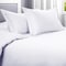 Homeroots White Queen Cotton Blend 1200 Thread Count Washable Duvet Cover Set 528194 - alternate 4