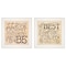 Homeroots Set Of Two Together or Each Other 1 White Framed Print Wall Art, 2PK 406011 - alternate 1