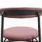 Leisuremod Lume Modern Dining Side Chair in Polyester with Black Steel Frame in Burgundy LC20BUR - alternate 6