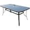 Seasonal Trends Outdoor Table, 60 x 38 in W, 34 x 15 mm D, 2856 in H, Steel Frame, Rectangular Table 50705 - alternate 1