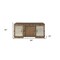Homeroots 32" Brown Executive Desk With Two Cabinets 348660 - alternate 4