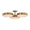 Troy Lighting Rory 3 Light Semi Flush, Patina Brass, 30 In x 6.5 In C1330-PBR - alternate 1