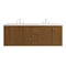 James Martin Vanities Laurent 72" Double Vanity, Honey Oak w/ 3 CM White Zeus Silestone Top 545-V72-HNO-3WZ - alternate 4