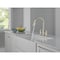 Delta Renaldi Two Handle Pull-Down Bridge Kitchen Faucet Lumicoat Polished Nickel 2384L-PN-PR-DST - alternate 6