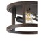 Jonathan Y Atelier 12.75" 2-Light Iron Rustic Industrial LED Flush Mount, Brown JYL7516A - alternate 7