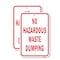 Signmission No Hazardous Waste Dumping, 18'' X 24'' 2 Signs, Heavy Gauge Aluminum, 2PK A-1824-2PACK-25081 - alternate 1