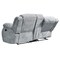 Homeroots 77" Light Gray Manual Reclining Loveseat With Storage 561562 - alternate 6