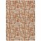 Homeroots 8' X 10' Terra Cotta Tan And Ivory Abstract Washable Indoor Outdoor Area Rug 602536 - alternate 4