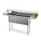 Koolmore 75 in. Three Compartment Sink, Bowl Size 15x15x14, 18 Gauge Stainless-Steel with 2 Drainboards KM-SC151514-15B3 - alternate 1
