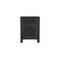 Homeroots 30" Black Solid Wood Distressed Carved Floral One Drawer Nightstand 569583 - alternate 1