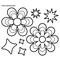 Carson Dellosa Happily Ever Elementary Retro Remix Flowers and Twinkles Dimensional Accents, 3PK 107013 - alternate 2