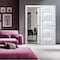 Sartodoors Sliding Closet Bypass Doors White Solid Core Modern Interior VEREGIO7455DBD-WS-36 - alternate 1