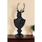 Homeroots 23" Black Polyresin Suited Deer Bust Tabletop Sculpture 392529 - alternate 4