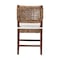 Bali & Pari Alise Handwoven Seagrass Dining Chair with Mahogany Wood Frame - Woven Back and Seat, Earthy Brown 259-14245-ZORO - alternate 5