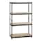 Iron Horse 2300 Riveted Steel Shelving 4-Shelf Unit, 18D x 36W x 60H, Black 20991 - alternate 1