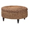 Bali & Pari Bailey Handwoven Seagrass Storage Ottoman, Round 259-14254-ZORO - alternate 1