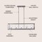 Jonathan Y Anna 38.5" Linear 5-light Metal/Glass LED Pendant, Nickel JYL7414B - alternate 8