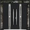 Vdomdoors Metal Double Doors Deux 1755 Black Enamel Opaque Black Glass 2 Sidelights and Top Transom Entry Mod DEUX1755DEXD-BLK-W14+72+14xH96+14-LH-O - alternate 3