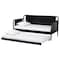 Baxton Studio Lucera Bobbin Daybed with Trundle, Twin, Black 263-14372-14374-ZORO - alternate 4