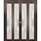 Sartodoors Sliding Closet Double Bi-fold Doors Planum 2113 Solid Core Modern Interior PLANUM2113DBF-CA-72 x 96 (4* 18x96) - alternate 1
