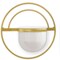 Homeroots Set of Three Gold And White Metal 10 Ounce Wall Planters 574017 - alternate 5