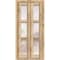 Sartodoors Sliding Closet Bi-fold Doors, Lucia 2552 Oak with Frosted Glass, Sturdy Tracks Moldings Trims Hard LUCIA2552BF-DUB-64 - alternate 1