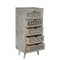 Homeroots 20" Gray Solid Wood Five Drawer Standard Chest 489195 - alternate 2