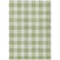 Homeroots 9' X 12' Artichoke Green And Gray Plaid Washable Indoor Outdoor Area Rug 595365 - alternate 3