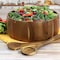 Gibson Elite 3 Piece Acacia Wood Salad Bowl and Spoon Set in Brown 78975.03 - alternate 3