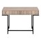 Homeroots 47" Taupe and Black Wood and Metal H-Shape Computer Desk With Two Drawers 489875 - alternate 5