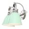 Jonathan Y Phineas 16.25" 2-Light Adjustable Farmhouse Bohemian Iron LED Vanity Light, Mint Green/Nickel JYL1115C - alternate 1