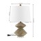 Jonathan Y Laken 21.5" Minimalist Coastal Resin/Iron 2-Stack Cairn LED Table Lamp, Brown Wood Finish JYL4062A - alternate 3