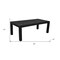 Homeroots 84" Dark Gray Rectangular Solid Wood Dining Table 488704 - alternate 3