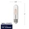 Bulbrite LED Filament 5 W Dimmable Clear Filament T9, E26, LED Bulb - 500 Lumens, 2700K, and 80 CRI, 8PK 862768 - alternate 3
