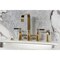 Kingston Brass Bridge Kitchen Faucet with Brass Sprayer, Polished Brass KS8252CKLBS - alternate 4