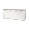 Homeroots 73in Brown and White Solid Wood Sideboard with Four Doors 380252 - alternate 4