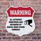 Signmission Video Surveillance Shield Label Set Warn, 6 Inch X 6 Inch, Plastic Sign SHI-P-6-467 - alternate 4
