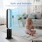 Simple Deluxe 45 Inch Bladeless Tower Fan with Remove, Cooling Fan for Indoor Use, Oscillating Fan for Home Bedro HIFANXBLALES45BS01 - alternate 3
