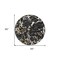 Homeroots 8' Black Ivory And Brown Round Striped Washable Indoor Outdoor Area Rug 600878 - alternate 4