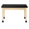 Diversified Spaces Plain Apron Table, Maple, Maple Wood Frame, 48 in W, Black P710LBBM30N - alternate 10
