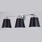 Vaxcel Barrington 3 Light Black and Chrome Industrial Bathroom Vanity Fixture with Metal Shade W0424 - alternate 3
