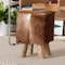 Bali & Pari Scotlyn Genuine Goat Leather Footstool 260-13894-ZORO - alternate 5
