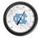 Holland Bar Stool Co University of North Carolina Indoor/Outdoor LED Thermometer ODThrm14BK-08NorCar - alternate 1