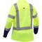 Bisley ANSI Type R Class 2 Women's Long Sleeve Work Shirt with Navy Bottom 313W6491H-YN/L - alternate 2
