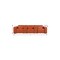 Homeroots 130" Camel Top Grain Leather Reclining Metal USB Sofa 720395 - alternate 5