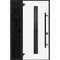 Vdomdoors Front Exterior Prehung Steel Door Ronex1055 Teak Sidelight Exterior Window Sidelite Entry Metal RONEX1055EXD-OAK-W36+12 x H80-RH-I - alternate 1