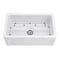 Kingston Brass 30" Fireclay Single Bowl Farmhouse Kitchen Sink with Bottom Grid and Strainer, Glossy White KGPF311910YHC - alternate 1