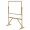 Ghent 72-1/8"x 53.25" Reversible Whiteboard, Wood Frame RMM34 - alternate 1